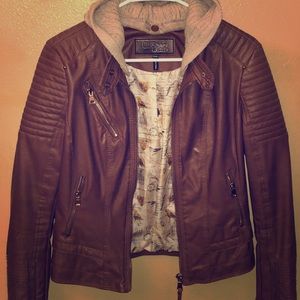 Women’s Faux Leather Biker Jacket